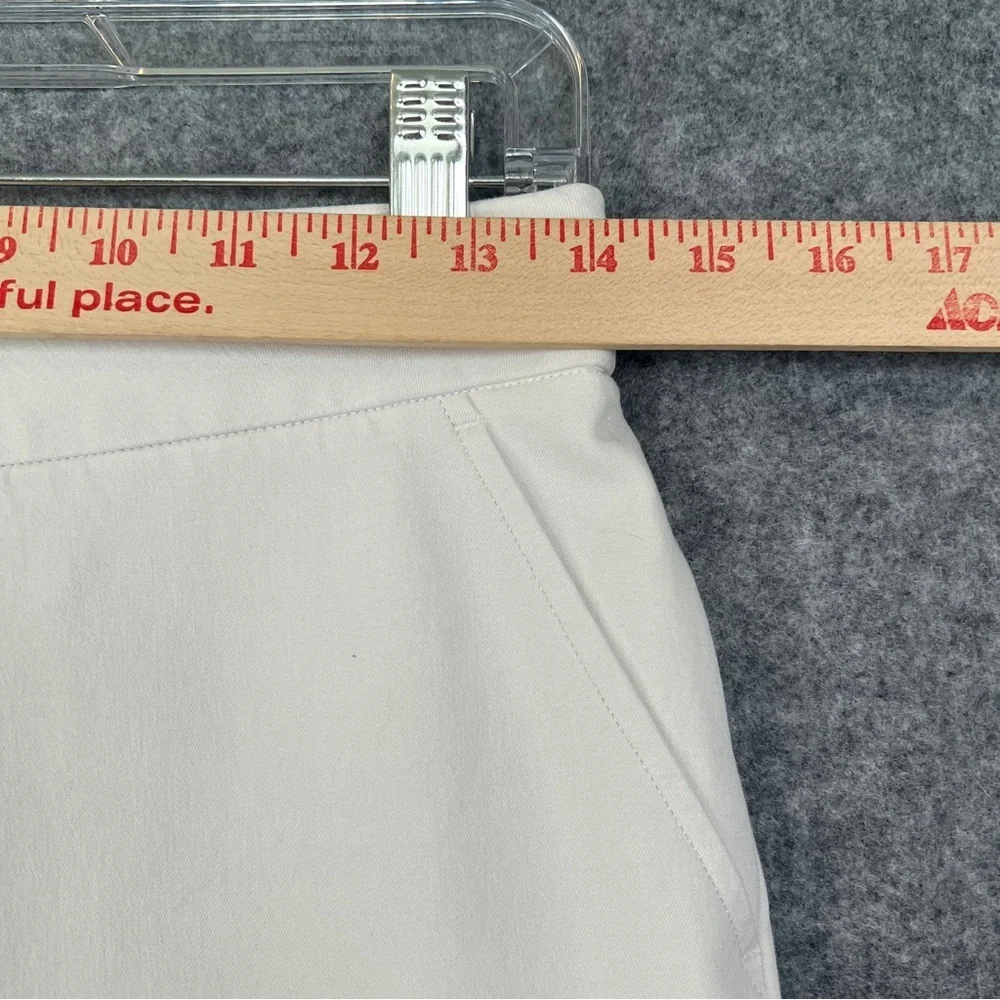 SPANX On the Go Kick Flare Pull On Pants in Classic White Size Medium